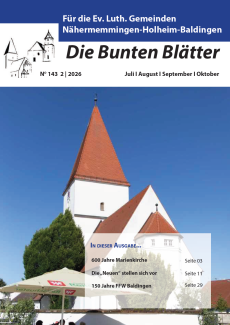 Bunte Blätter Nr. 143 Juli 2026 - Oktober 2026