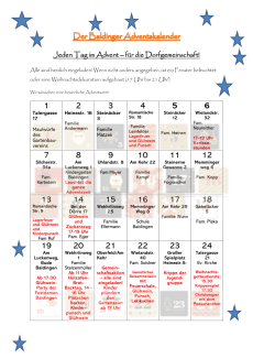 Adventskalender Türchen 2025